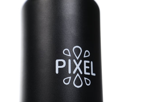 Obsidian Black Pixel Bottle 24 Oz
