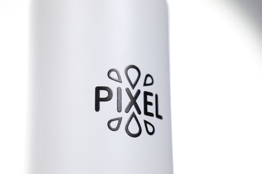 Icy White Pixel Bottle 24 oz