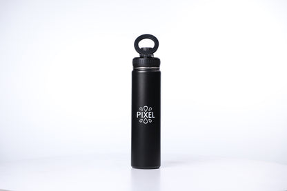 Obsidian Black Pixel Bottle 24 Oz