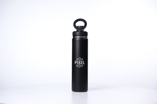Obsidian Black Pixel Bottle 24 Oz