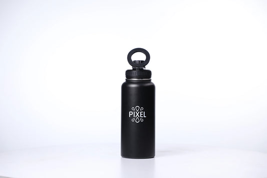 Obsidian Black Pixel Bottle 32 Oz